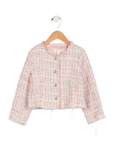 Pre-owned Loveshackfancy Babies' Girls' Twill Cardigan