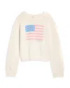 Loveshackfancy Girls' Viennetta Flag Sweater - Big Kid