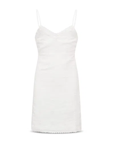 Loveshackfancy Girls' Virelai Linen Sleeveless Dress - Big Kid In White