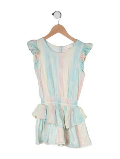 Pre-owned Loveshackfancy Babies' Glitter Accent Sleeveless Dress In Pink