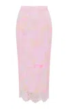 Loveshackfancy Goodall Lace Midi Skirt In Multi