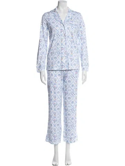 Pre-owned Loveshackfancy Graphic Print Pajamas W/ Tags In Multi