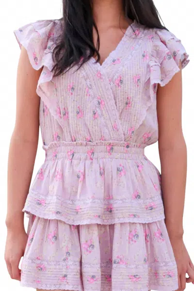 Loveshackfancy Gwen Mini Dress In Vintage Plum In Purple