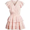 Loveshackfancy Gwen Ruffle & Lace Minidress In Pink