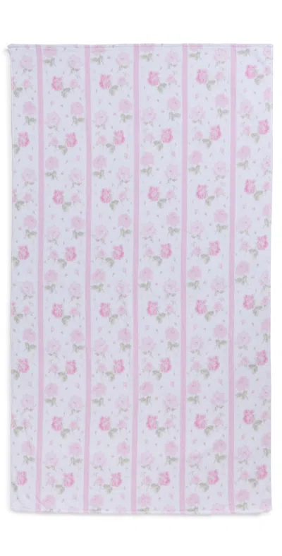 Loveshackfancy Hali Beach Towel Pretty Pink