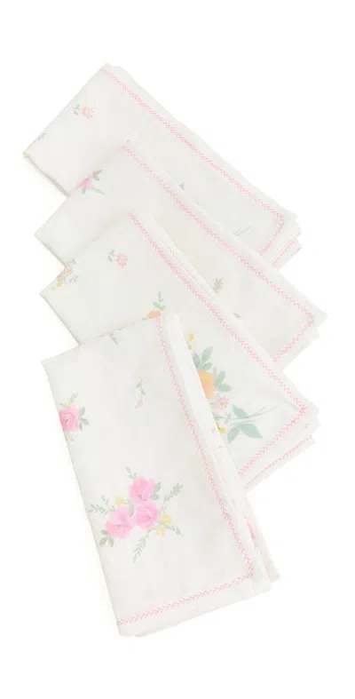 Loveshackfancy Hanky Napkin Set Sunset Confetti