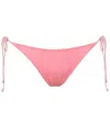 Loveshackfancy Harbor Bikini Bottom In Pink