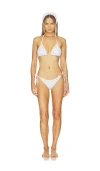 Loveshackfancy Harbor Bikini Set In White