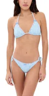 Loveshackfancy Harbor Bikini Set Chilled Blue In Blue