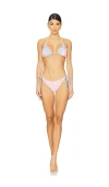 Loveshackfancy Harbor Bikini In Windsor Petal Print Mix