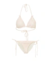 Loveshackfancy Harbor Tie-side Bikini In Neutral