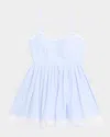 Loveshackfancy Harrisine Striped Cotton Poplin Mini Dress In Blue