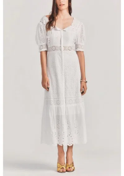Loveshackfancy Helena Dress In Antique White In Beige