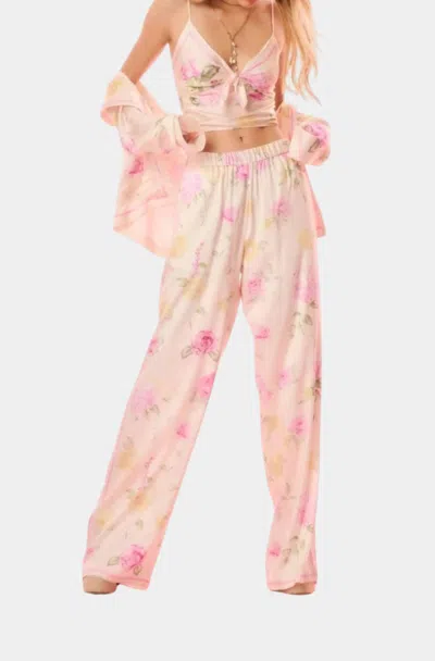 Loveshackfancy Helia Floral Pant In Sunlit Rose In Pink