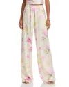 Loveshackfancy Helia Pants Sunlit Rose In Red
