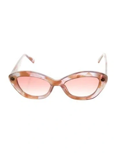Pre-owned Loveshackfancy Hessel Cat-eye Sunglasses In Pink