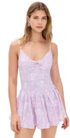 Loveshackfancy Hubert Dress Hibiscus In Hibiscus