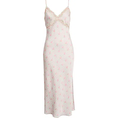Loveshackfancy Idris Floral Maxi Slipdress In Pink