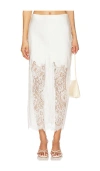 Loveshackfancy Ilene Skirt In Ivory