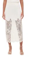 Loveshackfancy Ilene Skirt In Sugar Buff