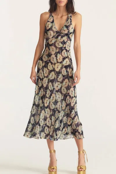 Loveshackfancy Iliana Slip Dress In Deep Sea Shadows In Multi