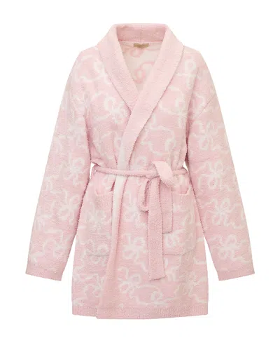 Loveshackfancy Indie Teddy Bath Robe In Pink