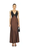 Loveshackfancy Iridia Dress In Brown