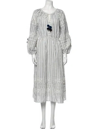 Pre-owned Loveshackfancy Isla Midi Length Dress