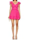Loveshackfancy Ivella Mini Dress In Strawberry Moon In Multi
