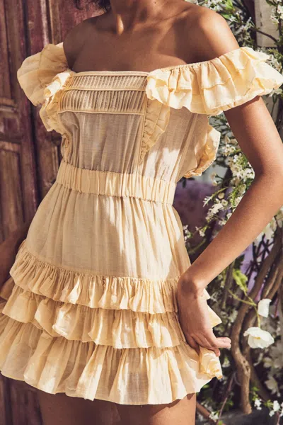 Loveshackfancy Ivoire Dress Warm Sand