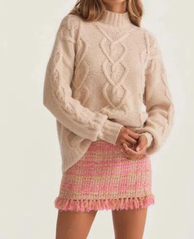 Loveshackfancy Izia Pullover In Wheat In Gold