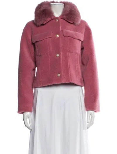 Pre-owned Loveshackfancy Jacket In Pink