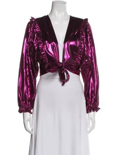 Pre-owned Loveshackfancy Jacket In Pink