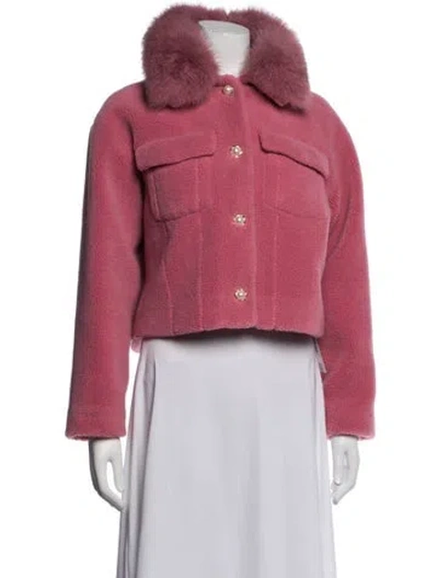 Pre-owned Loveshackfancy Jacket In Pink