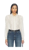 Loveshackfancy Jacque Top In White