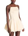 Loveshackfancy Jake Satin Mini Dress In Champagne In Champagne