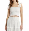 Loveshackfancy Jama Top In White In Neutral