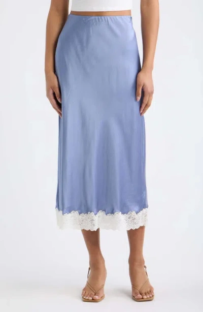 Loveshackfancy Janella Silk Blend Midi Skirt In Transparent