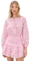 Loveshackfancy Janis Long Sleeve Minidress