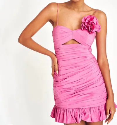 Loveshackfancy Jessilyn Dress In Pomegranate Pink