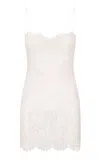 Loveshackfancy Jetta Lace Mini Dress In Neutral