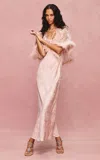 Loveshackfancy Jhene Lace Maxi Dress In Pink