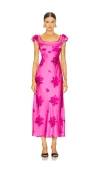 Loveshackfancy Joelette Dress Raspberry Rose In Raspberry Rose