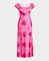 Loveshackfancy Joelette Dress Raspberry Rose In Raspberry Rose