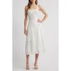 Loveshackfancy Judalon Lace Button Front Midi Dress