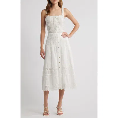 LOVESHACKFANCY LOVESHACKFANCY JUDALON LACE A-LINE DRESS