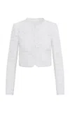 Loveshackfancy Junetta Lace Cotton-blend Jacket In White