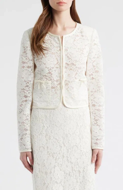 Loveshackfancy Junetta Lace Jacket In White