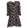 Loveshackfancy Juree Floral-print Mini Dress In Multicolor Silk In Multi