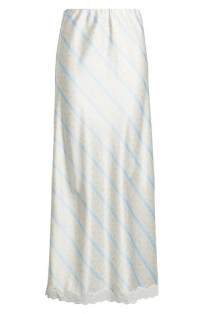 Loveshackfancy Kalo Floral Lace Trim Skirt In White
